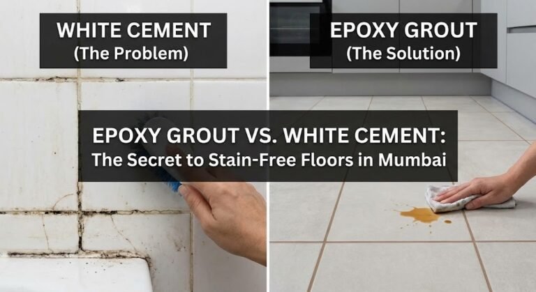 Epoxy Grout vs White Cement: Mumbai Flooring Guide (2025) - Civil Creation